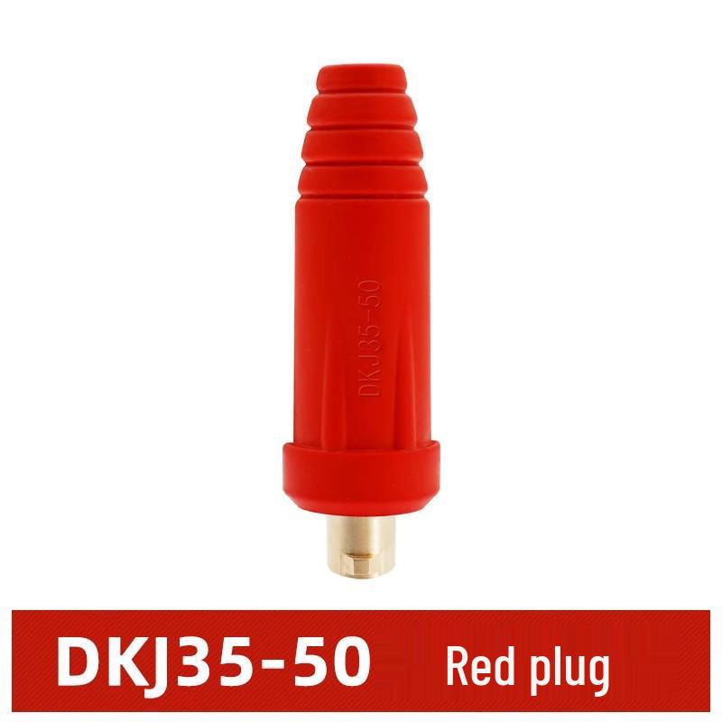 European Style Class A Welding Machine Plug & Socket with Thickened Brass DKJ10-25/35-50 Male-Female Coupler