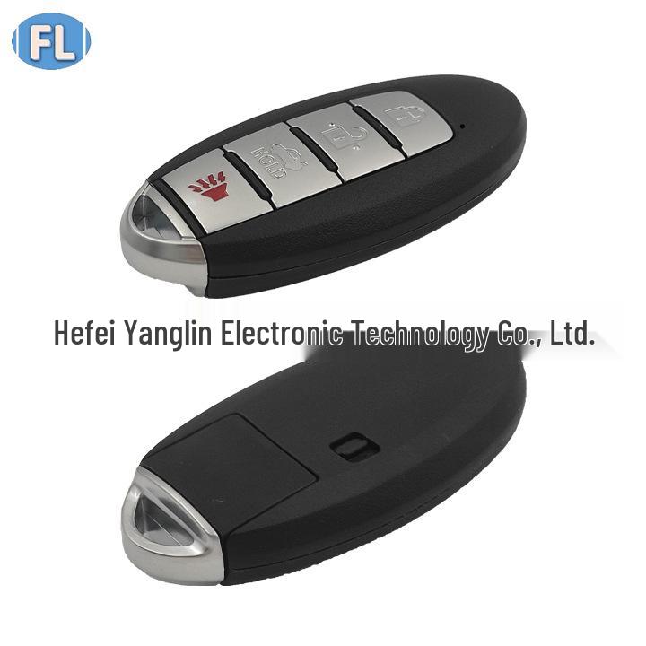 Compatible with NS 19 Teana Smart Card, 4-Button Car Key, 433MHz, 4A Chip, Sedan with Light KR5TXN2.