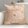 Checkerboard Cushion Cover Soft  EasyWash Pillow Case  Versatile for Couch Bed Travel and Office