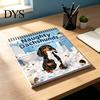 Thick Paper Activity Tracker Naughty Dachshunds Wall Calendar 2027, Funny Sausage Dog 12-Month Calendar, Hilarious Lover Gift Ideas Monthly