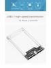 Transparent USB 3.1 Type-C SATA SSD External Enclosure