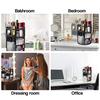 Multifunction 360 Rotating Makeup Organizer Bathroom Makeup DIY Adjustable Cosmetics Storage Box Vanity Shelf 