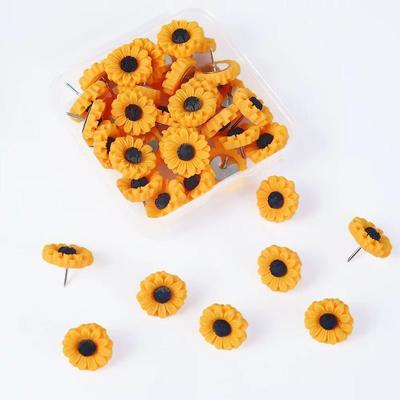 Sunflower Thumbtacks for Cork Board and Photo Wall Decoration