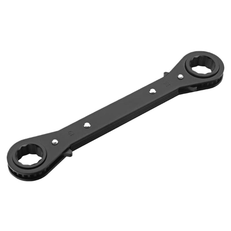 Ratcheting Wrench Set Double Head Two Direction 6-21mm Rust Resistant Electroplated Tool Suitable for Automotive Repair