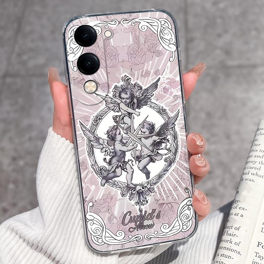 Fashion Casing For Vivo Y04 Y02 Y02a Y02s Y400 Pro X200 Ultra X200s Phone Case Lovely Cat Panda Shell Transparent TPU Soft Silicone Shockproof Housing