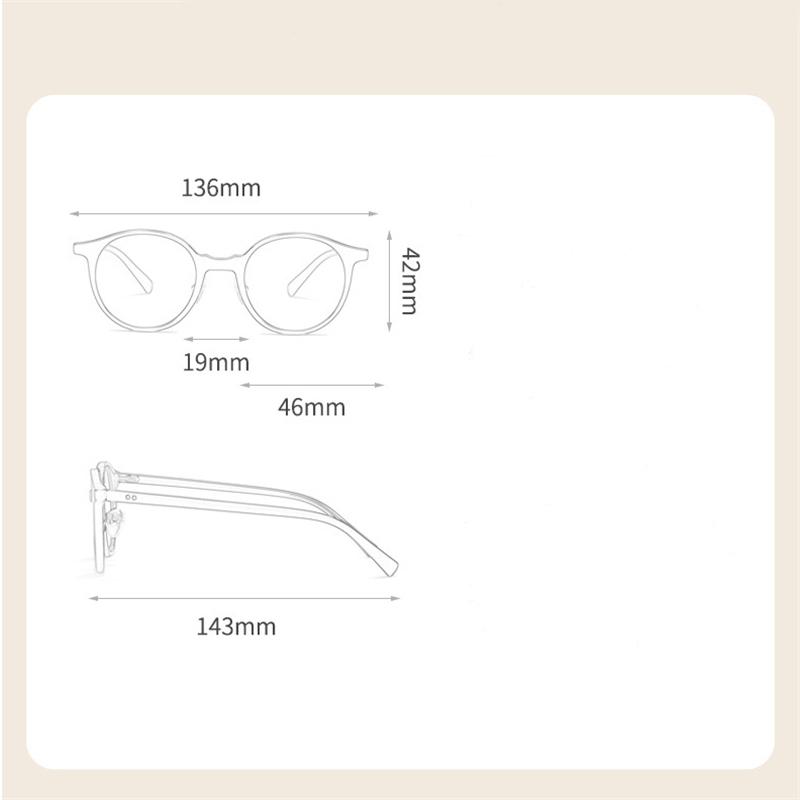 Leopard Frame Round Shortsighted Prescription Lens Eyeglasses TR90 Material Anti Blue Rays Student Minus Diopter Eyeglasses 0 -0.5 -0.75 To -6.0