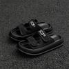 Fashion Indoor Outdoor All-match Sandals for Men 2025 New Men's PU Leather Slippers Mens Slip On Shoes Non-Slip Comfortable House Shoes