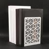 1 Pair Hollow Bookends Metal Bookends Decorative Bookends Book End Book Holders Book Stoppers for Library Office