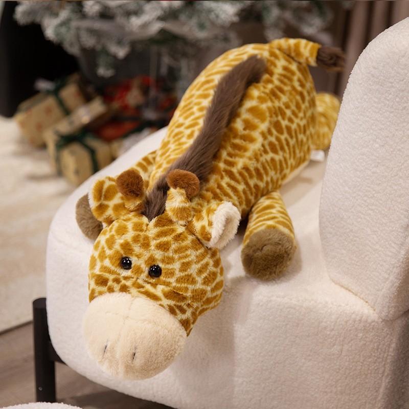 Plush Giraffe Cartoon Toy Animal Doll Childrens Birthday Gift Home Decoration