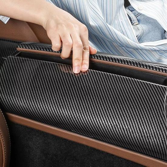 ABS Carbon Fiber Car Center Armrest Box Cover For Benz C W205 GLC X253 2015-