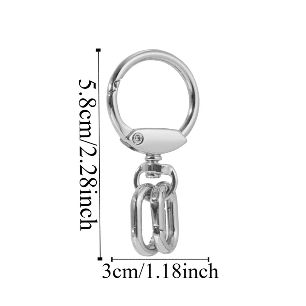 3pcs Rotating Trigger Spring Ring Hook Rings Multifunctional Lobster Claw Clasp  Lanyard Making