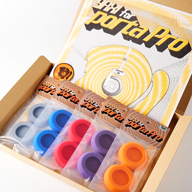 

YAXI EARPADS for Koss PORTAPRO 5Pairs+Pouch (Grey+RD+BU+OG+PU)