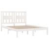 VidaXL Bed Frames White Solid Pine Wood 140x190 Cm 3103914