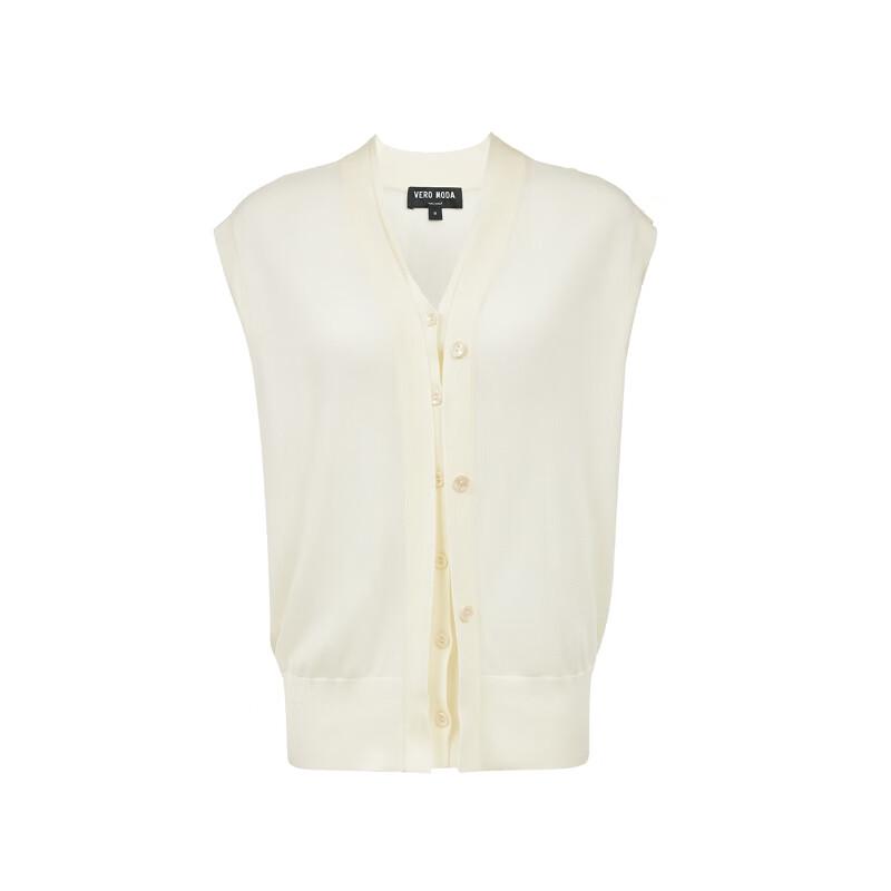 Veromoda 2025 Summer Sleeveless V-Neck Knit Top