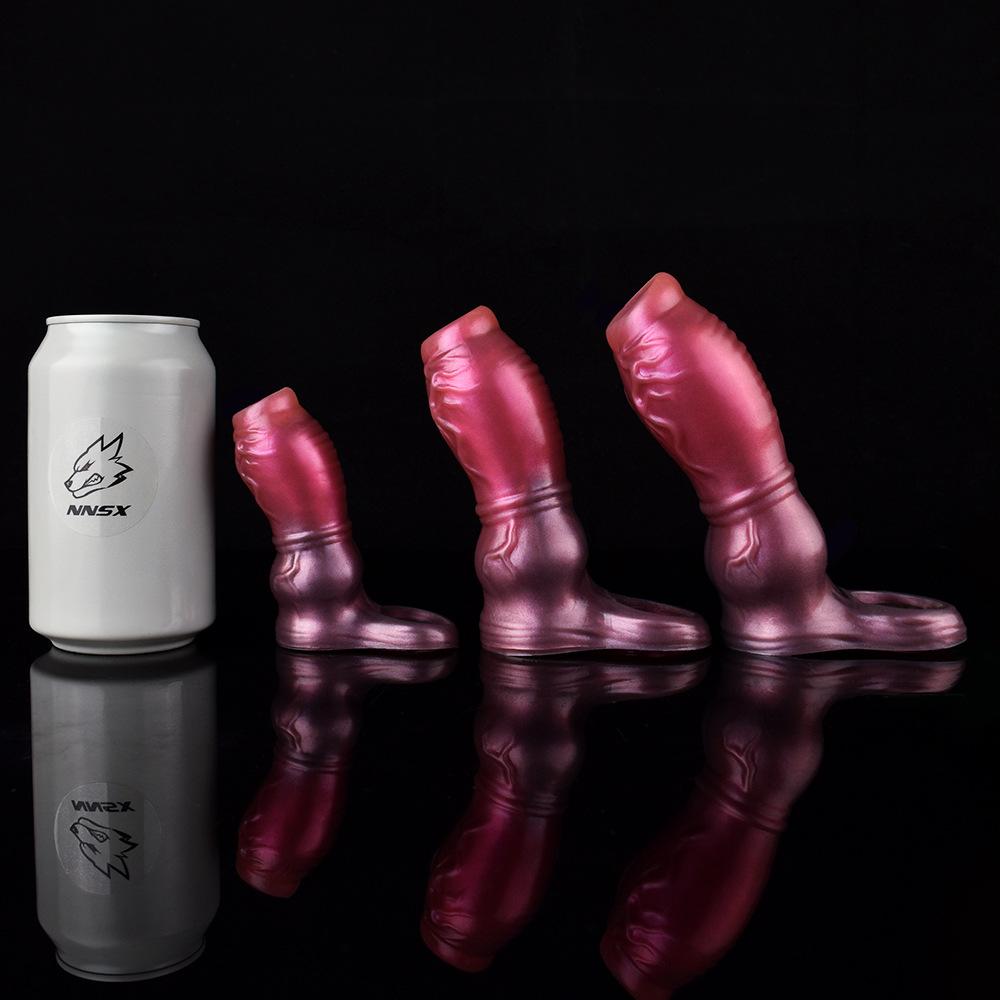 Manicotto in Silicone per Pene Preservativo Estensore Dildo Morbido Realistico Giocattolo Sessuale per Adulti per Uomini Donne Cinghia Pegging