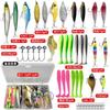 Fishing Lure Set Freshwater Saltwater Bait Minnow Spoon Soft Hard Frog Bass Trout Pike