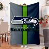 Seattle Seahawks Logo Blanket Outdoor Flannel Blanket for Camping, Hiking, Garden Parties, Picnic Essentials,gift for family and friends