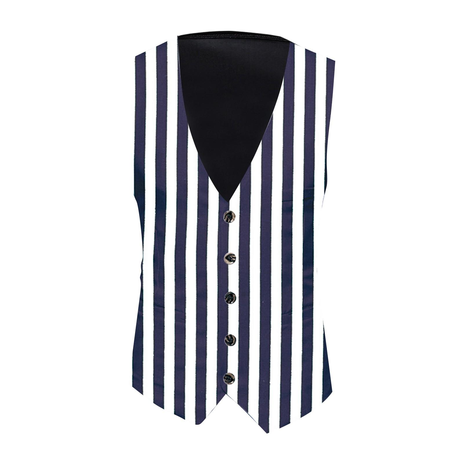 

Новый мужской однобортный жилет с принтом в стиле ретро, ​​большой модный повседневный костюм, жилет XXXL белый