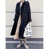 Johnature Fall Draped British Style Loose Long Over The Knee Fashion Casual 3 Colors Trench Women Coats