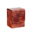 Fashion PU Leather Card Deck Box Flannel Collection Window Collection Box Game Card Organizer Children