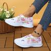 Fashion High Quality Plus Size 43 Women Shoes Comfort Breathable Casual Sneakers Women Fashion Rhinestone Flat Shoes for Women 2024