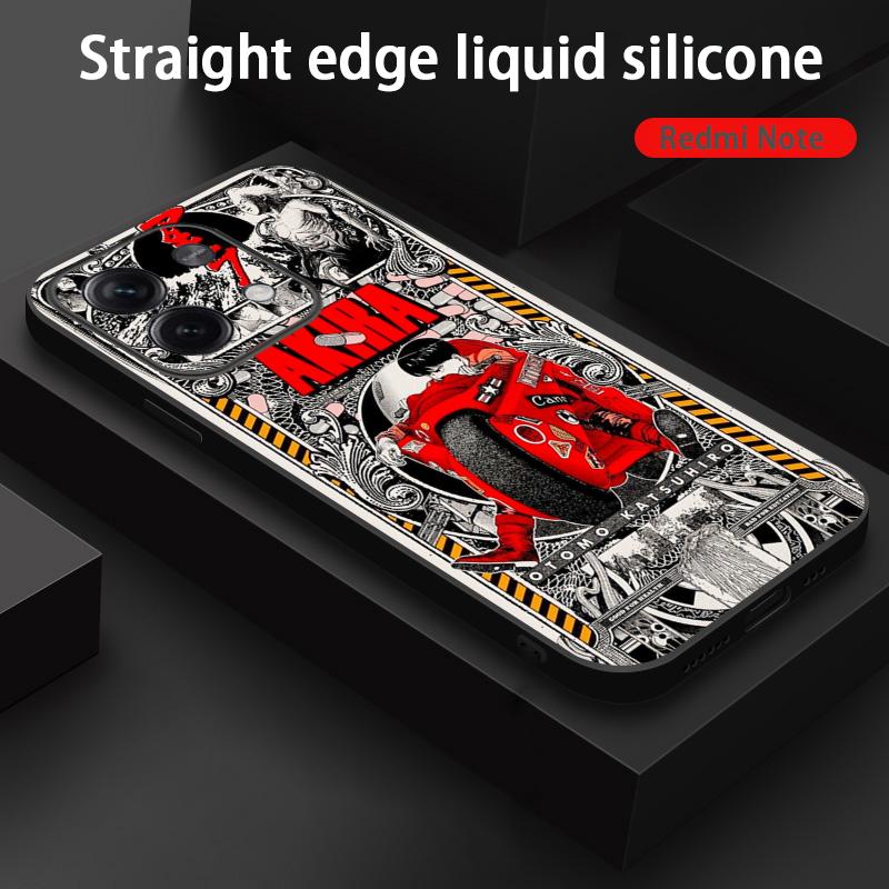 Akira classic japan anime pattern Phone Case For Redmi Note 14 13 12 11 Pro Plus S 5G 14C A3 Soft Black Phone Cover