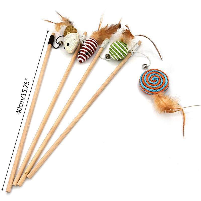 Cat Stick Toy For Indoor Cat Scratcher Toy Interactive Toy For Boredom Kitten Teaser Wand Teaser Self-playing Tumbler
