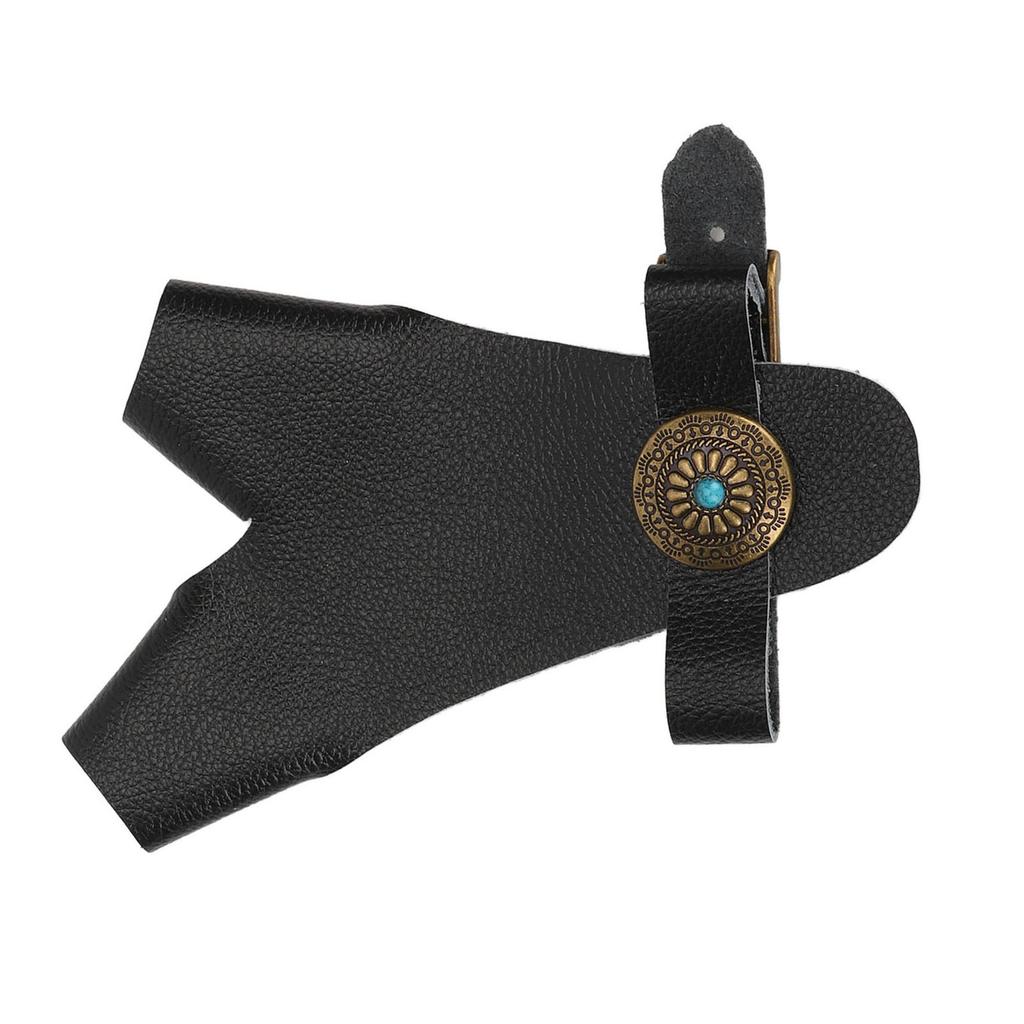 Archery Hand Guard PU Leather   Strap Vintage Rivet Decoration Hand Protector Glove