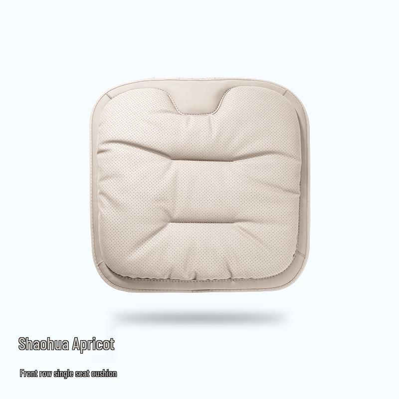 Nappa Leather Cooling Car Seat Cushion – Customizable, Non-Slip, Breathable, High-End, Four-Season Ventilation