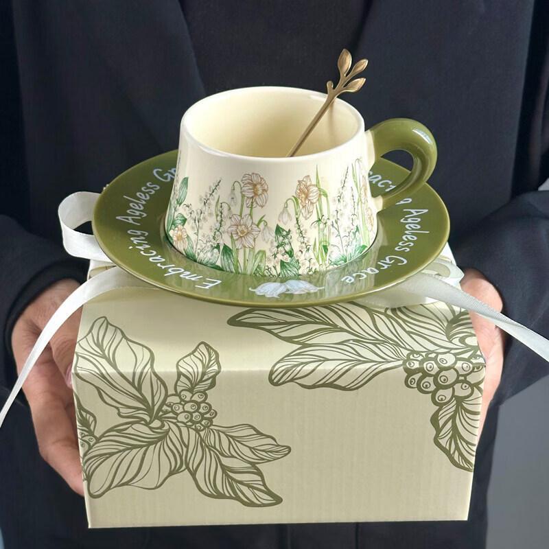 Elegant Coffee Cup and Saucer Gift Set