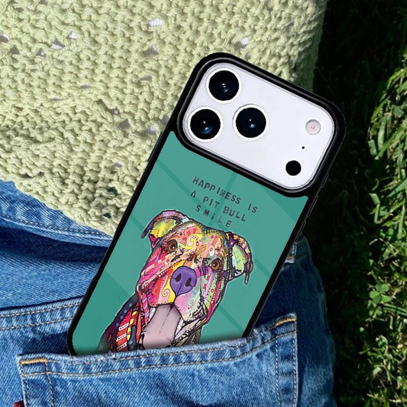 Pitbull Dog mobile phone case Compatible with IPhone 17 16 15 14 13 12 11Pro Max 17 Air cover