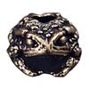 Vintage Brass Toad Charm Bead For EDC Paracord Bracelet DIY Jewelry Making Supplies