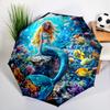 1PC Fantasy Mermaid Umbrella Automatic Open/close, Sturdy Iron Frame & 8-Rib Struct, Umbrella for Women & Men, Christmas Gifts