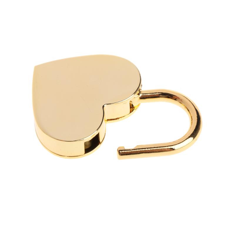 Metal for Wish Lock Mini Heart Archaize Padlocks With for Key Jewelry Box Decorative Padlock for Lovers, Girls, Students