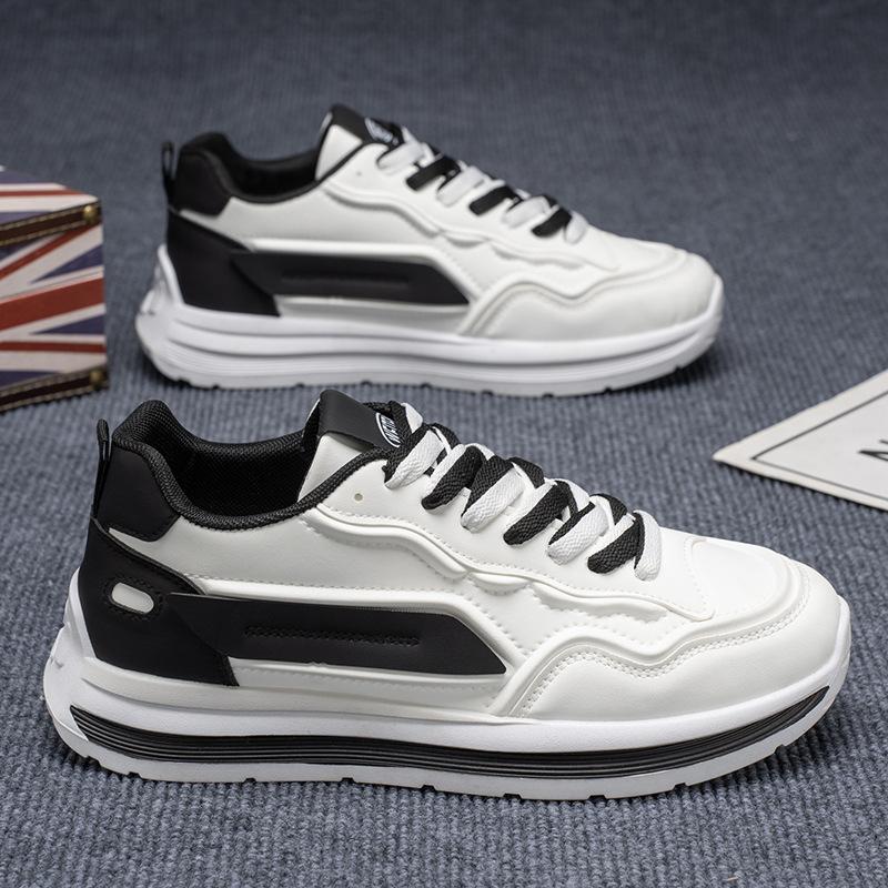 Men's shoes spring new breathable casual sports shoes non-slip soft-soled white shoes men's trendy dad trendy shoes