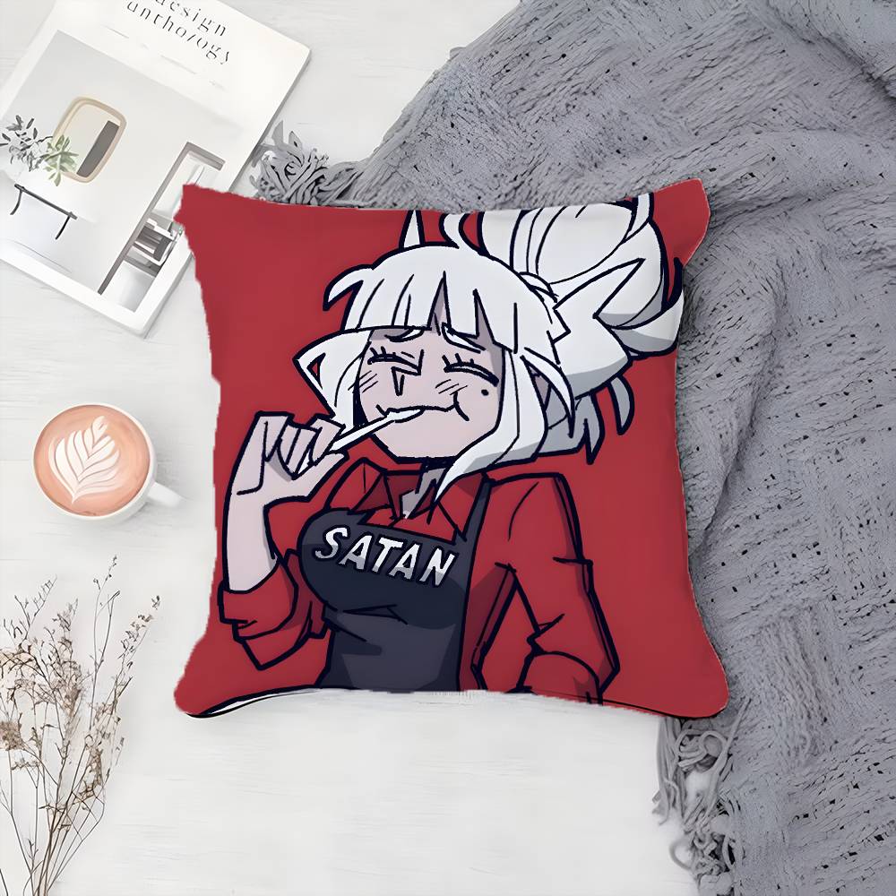 Beautiful Cartoon H-Helltaker-MT The Anime Pillow Case Printing Pillowcase Living Room Sofa Cushion Cover Bedroom Room Decor
