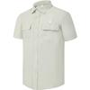 Logo Solid Color Fashion Simple Outdoor Sports Woven Short Sleeve Shirt Men Shirts Lime A11M337401FGY
