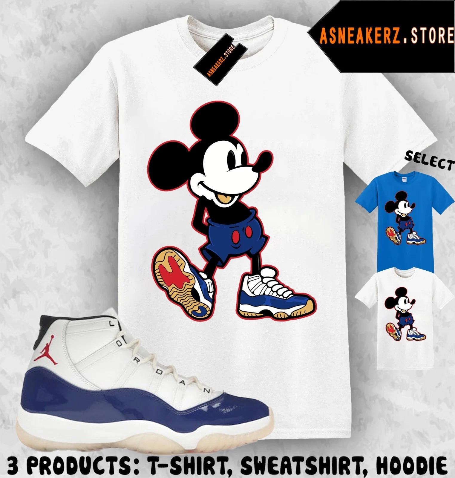 Tee Shirt Matching AJ 11 Rare Air 2025 Match Sneaker Sneakerhead M Mouse T shirt XL