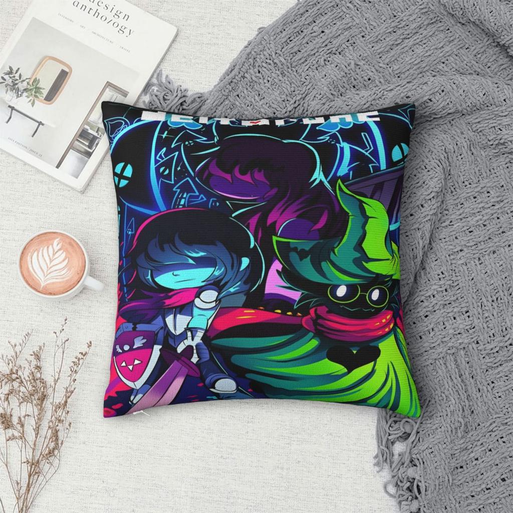 Stylish Home Deltarune Video Gamedecor Pillowcases Merch Pillow Covers Zippered Multi Size