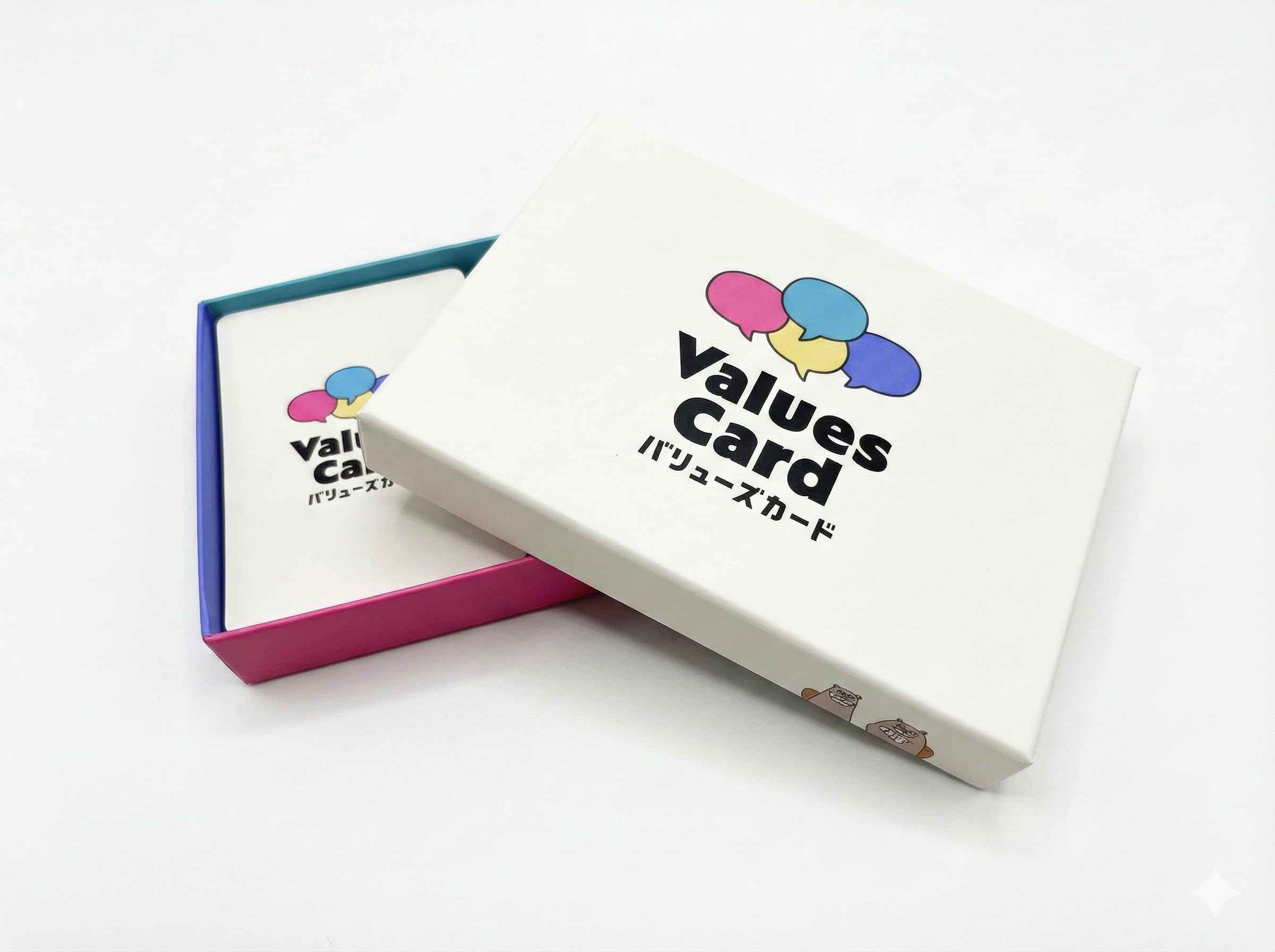 Values A fun and engaging card game that sparks conversation great as an icebreaker for [Wevox Cards] value-based (also 4-6 people)