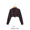 Araltay Fashion Style Women's Clothing Autumn New Arrival Fashion with Tie Stripes Short Shirt 4688003 049