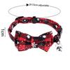10/1PCS Christmas Snowflake Cat Collar Removable Adjustable Dog Collar Pet Cat Bow Tie Dog Christmas Accessories Pet Supplies