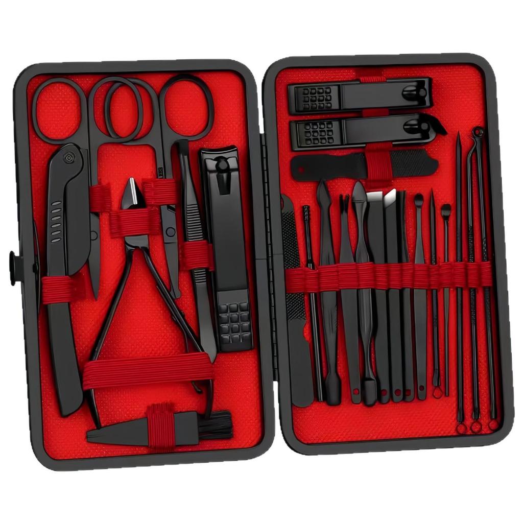 24-Piece Stainless Steel Nail Clipper & Manicure Set