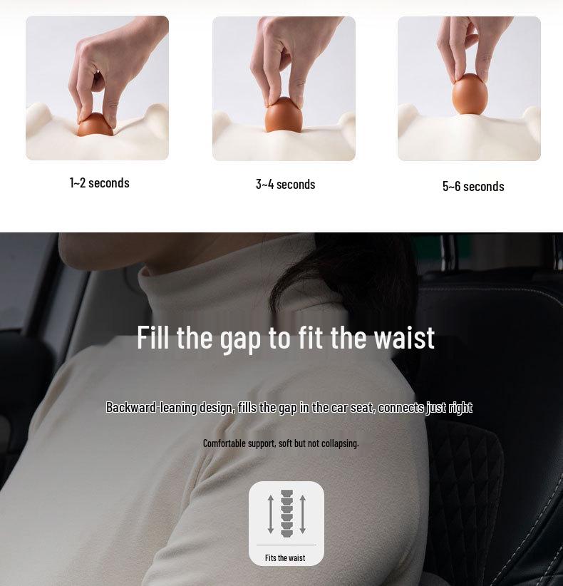 Car Lumbar Support Cushion for Driver's Seat