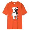Cartoon Maschine Bär Print Herren T-Shirt Übergröße T-Shirt Mode Streetwear Baumwolle Oberteile Tee Kleidung Locker Atmungsaktiv T-Shirt