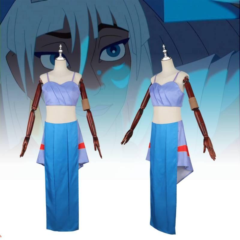 The Lost Empire Princess Kida Cos Clothing Movie Cosplay Perform Party Theatre