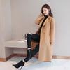 Updated Coat Spring and Autumn Medium and Long Large Size Woolen Korean Version Relaxed Fit Woolen Coat Women