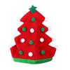 Funny Red Green Color Christmas Tree Hat Funny Style Soft Material Xmas Party Hat Adult Size Festive Hat Party Supplies