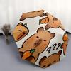 Capybara Themed Travel Umbrella-8 Ribs Automatic Opening and Closing, Portable Folding Design, Compact and Stylish Umbrella Suitable for Out