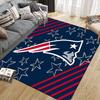 New England Patriots Flannel Pattern Square Carpet,Area Rug,Carpet Rug for Living Room Bedroom Sofa Playroom Decor,Non-slip Floor Mat